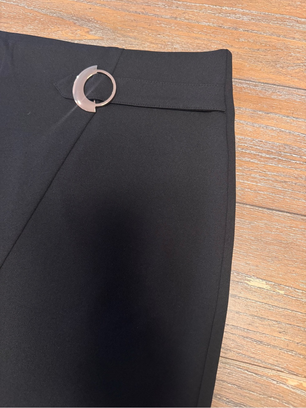 JEM Black Pencil Skirt with Gold Ring Detail #26 - Picture 2 of 7